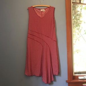 Medina Red patterned Dress